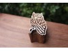 Blockprint Stamp Owl